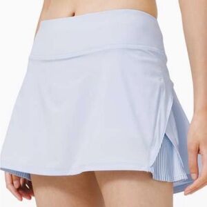 Lululemon Daydream Blue Play Off Pleats Running / Tennis Skirt Skort Size 6